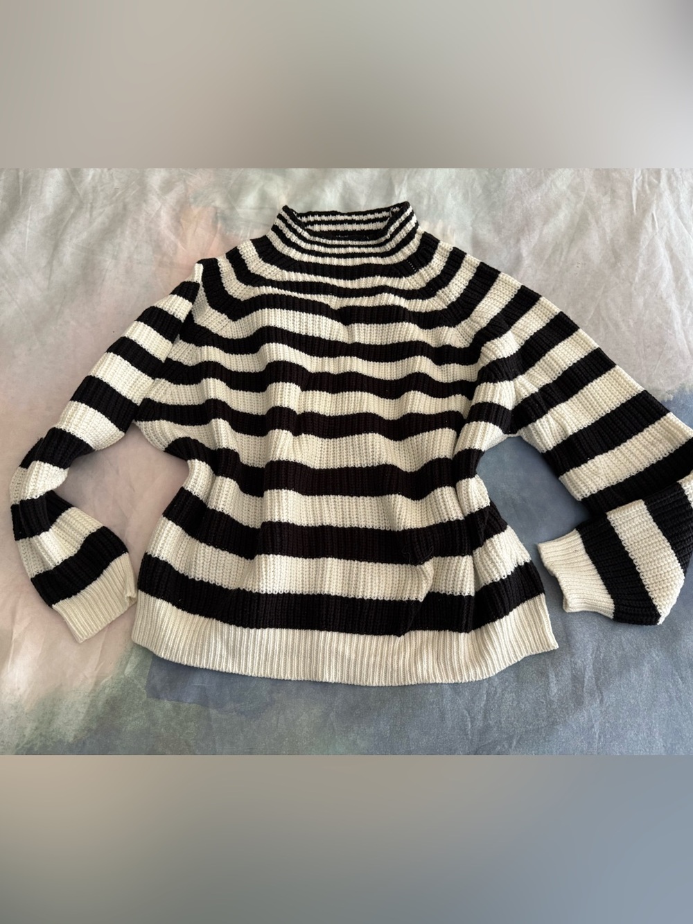Mango striped knit sweater